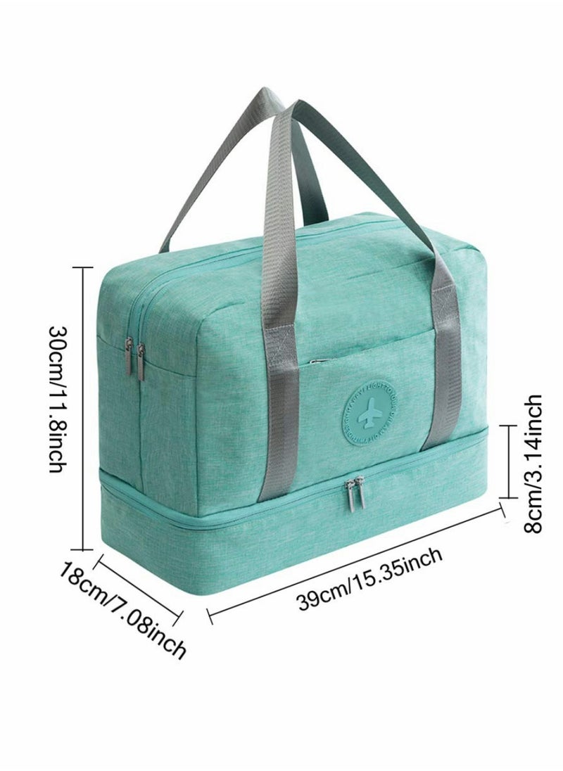 Excefore - Waterproof Gym Bag Duffle Bag Travel Overnight Bag Dry Wet Separation Weekender Handbag Sports Fitness Swim Tote Bag for Men Women - Image 1