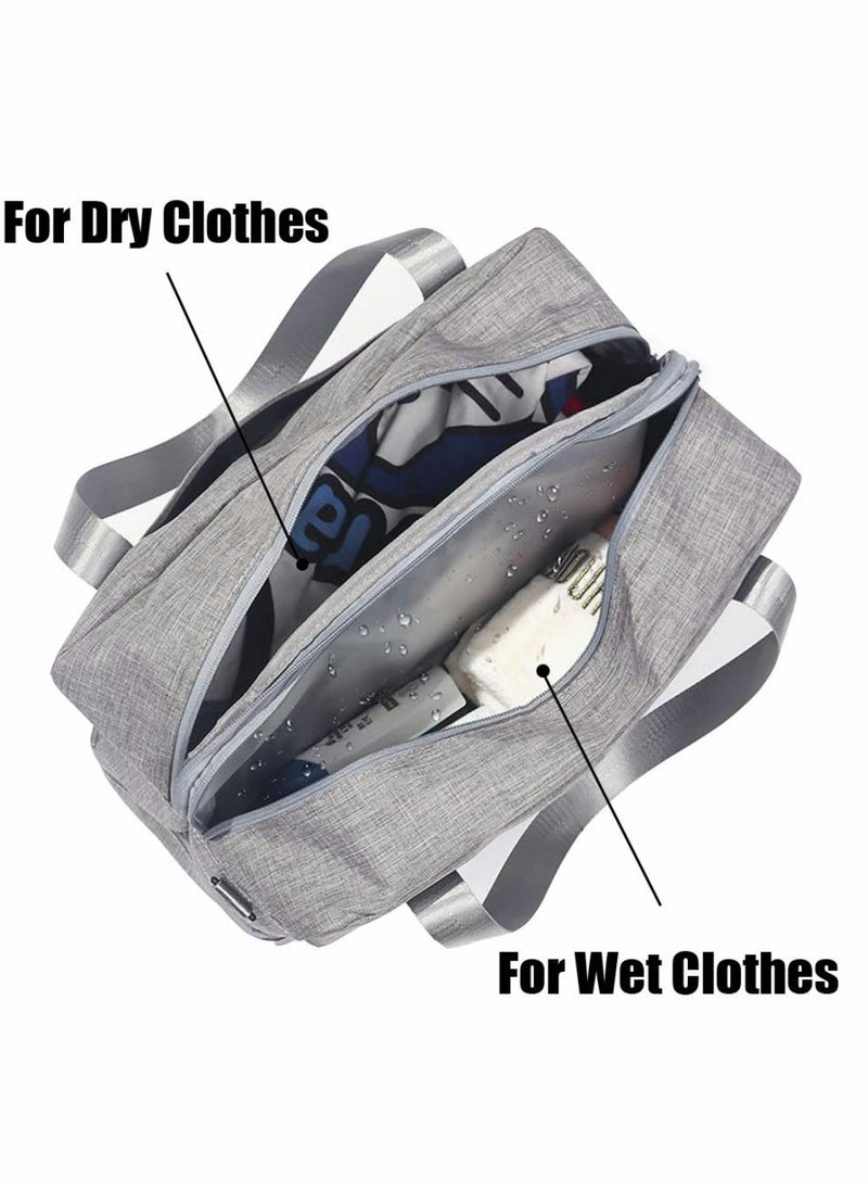 Excefore - Waterproof Gym Bag Duffle Bag Travel Overnight Bag Dry Wet Separation Weekender Handbag Sports Fitness Swim Tote Bag for Men Women - Image 1