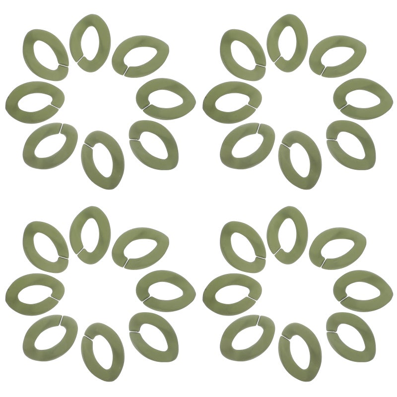 50pcs Chain Links Ornaments Self-buckling Accessories Necklace Decors - Image 1