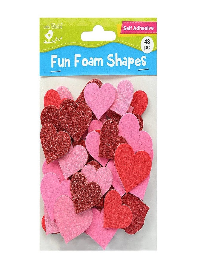 itsy-bitsy Itsy Bitsy Self Adhesive Fun Foam Shapes Heartful 48pcs - Image 1