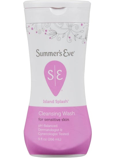 Summer's Eve Summer's Eve Cleansing Wash for Sensitive Skin, Island Splash 9 oz 