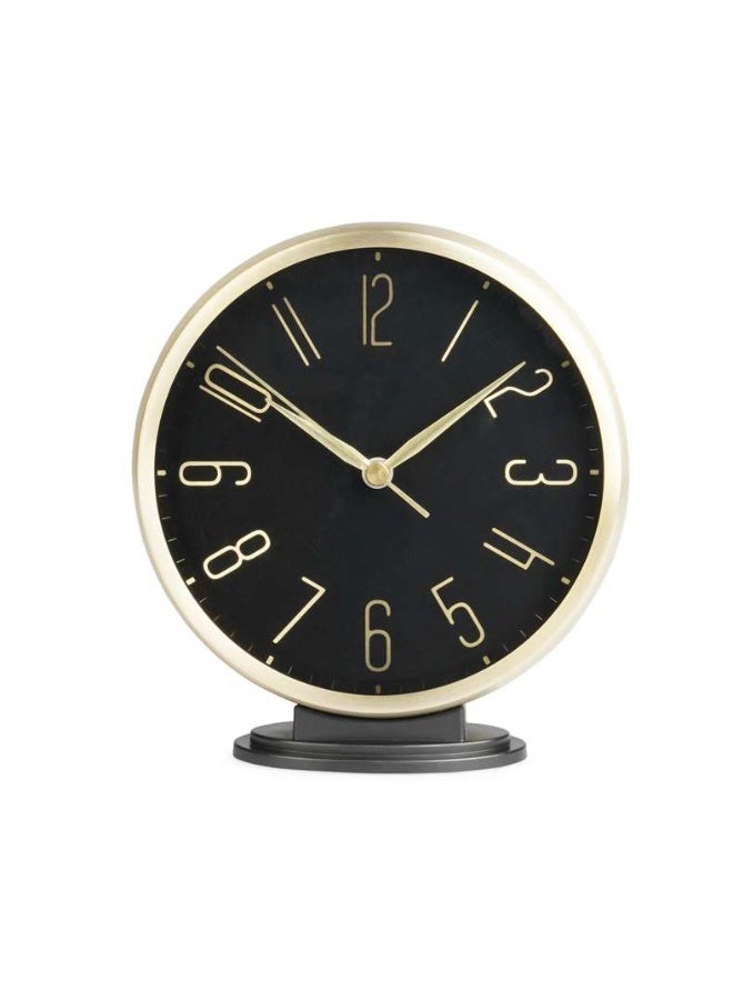 Pan Home Wardell Table Clock 13x4x14cm - Gold - Image 3