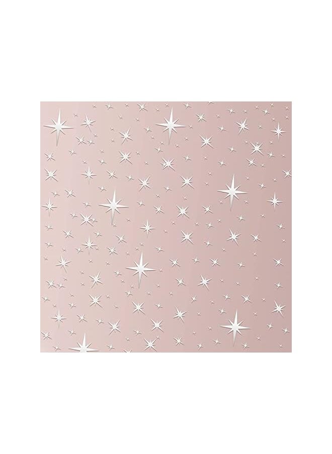 erorex Pieces Removable Mirror Wall Stickers 3D Acrylic Mirror Setting Wall Sticker Decal For Home Living Room Bedroom Decor (Silver, Star Style)  - Image 2