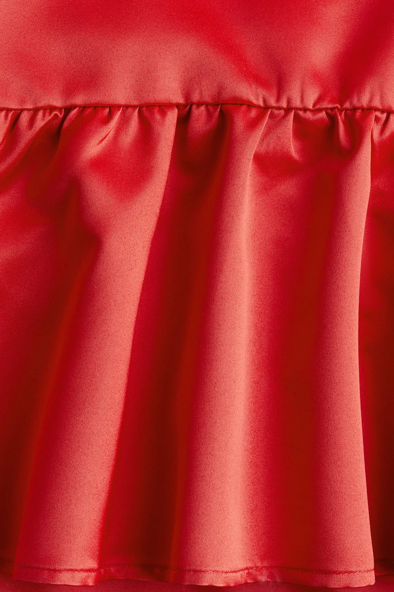 H&M Satin Drop-Waist Dress