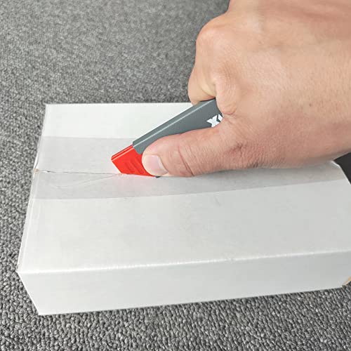 XW Handy Safety Box Cutters, Auto-retractable Razor Blade Carton Cutter for Opening Packages, 10-Pack - Image 2