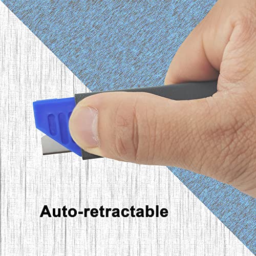 XW Handy Safety Box Cutters, Auto-retractable Razor Blade Carton Cutter for Opening Packages, 10-Pack - Image 3