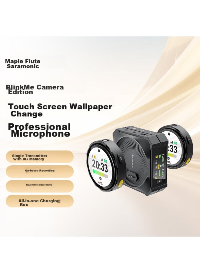 Saramonic Blink Me Wireless Lavalier Microphone, Dual-channel, For Dslr Cameras And Smartphones Short Video Recording, Wireless Noise-cancelling Microphone System - Image 1