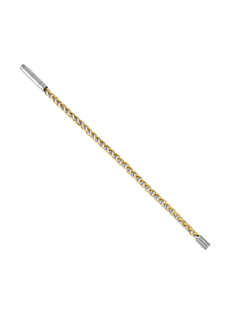 بوليس Temptation Ii Mens Two Tone Stainless Steel & Gold Chain Bracelet 190mm