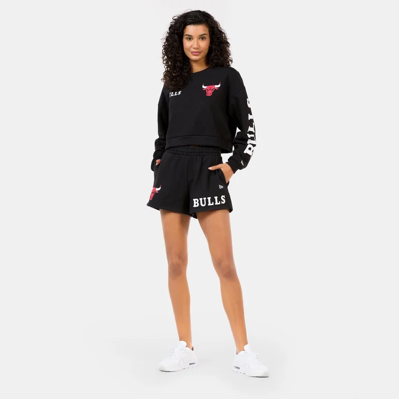 NEW ERA Black Women's NBA Chicago Bulls Wordmark Sweatshirt for Women | Best Price UAE