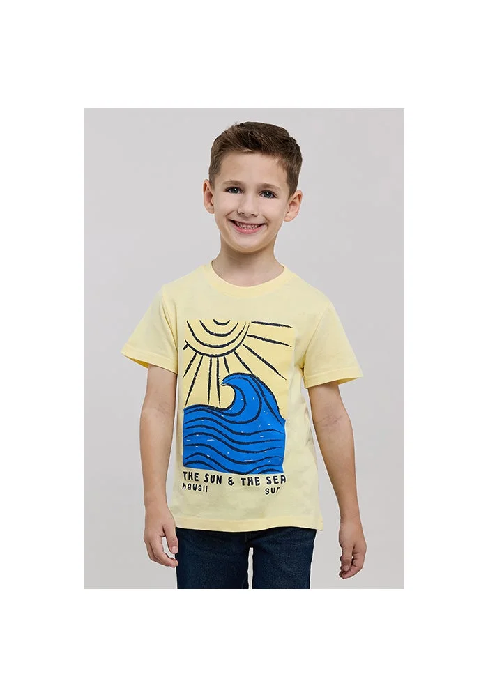 R&b Printed T-Shirt with Crew Neck and Short Sleeves