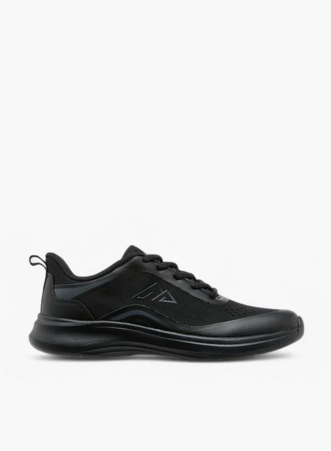 Oaklan by Shoexpress BLACK Textured Sports Shoes with Lace-Up Closure and Pull-Tab for Women | Best Price UAE