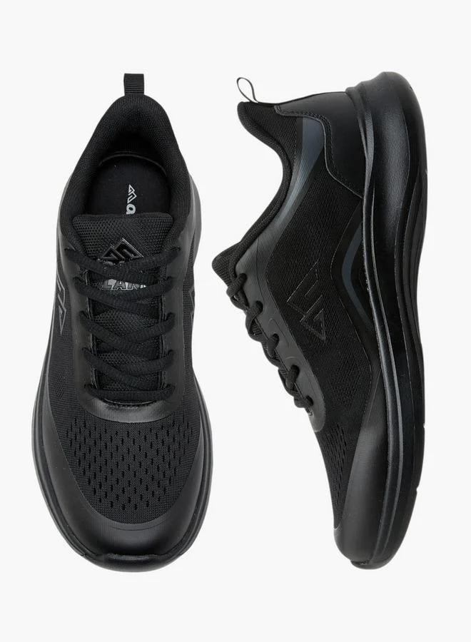 Oaklan by Shoexpress BLACK Textured Sports Shoes with Lace-Up Closure and Pull-Tab for Women | Best Price UAE