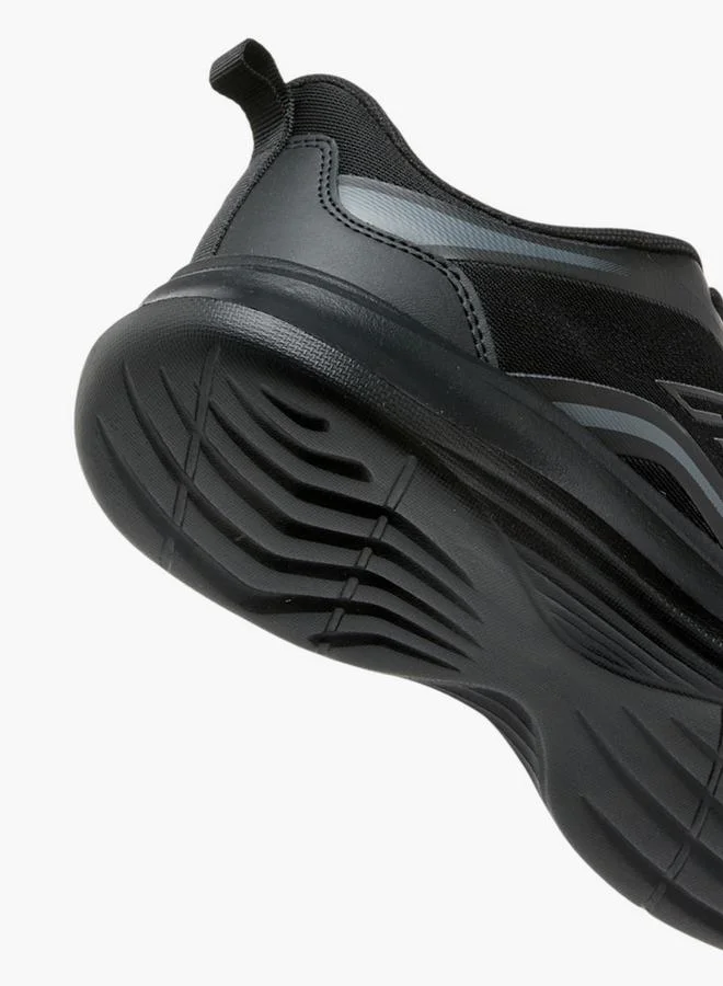 Oaklan by Shoexpress BLACK Textured Sports Shoes with Lace-Up Closure and Pull-Tab for Women | Best Price UAE