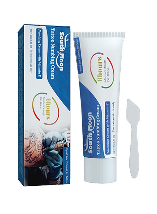 SOUTH MOON Tattoo Cream With Vitamin E -Tattoo After Care Soothing Cream, Microblading Aftercare Ointment Anti-Inflammatory Anti Scar Tattoo Aftercare Cream for Makeup Microblading and Tattoo Healing Art Tattoo Supplies 40g - Image 1