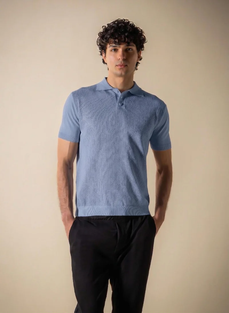 شايبس KNITTED SLIM POLO SHIRT