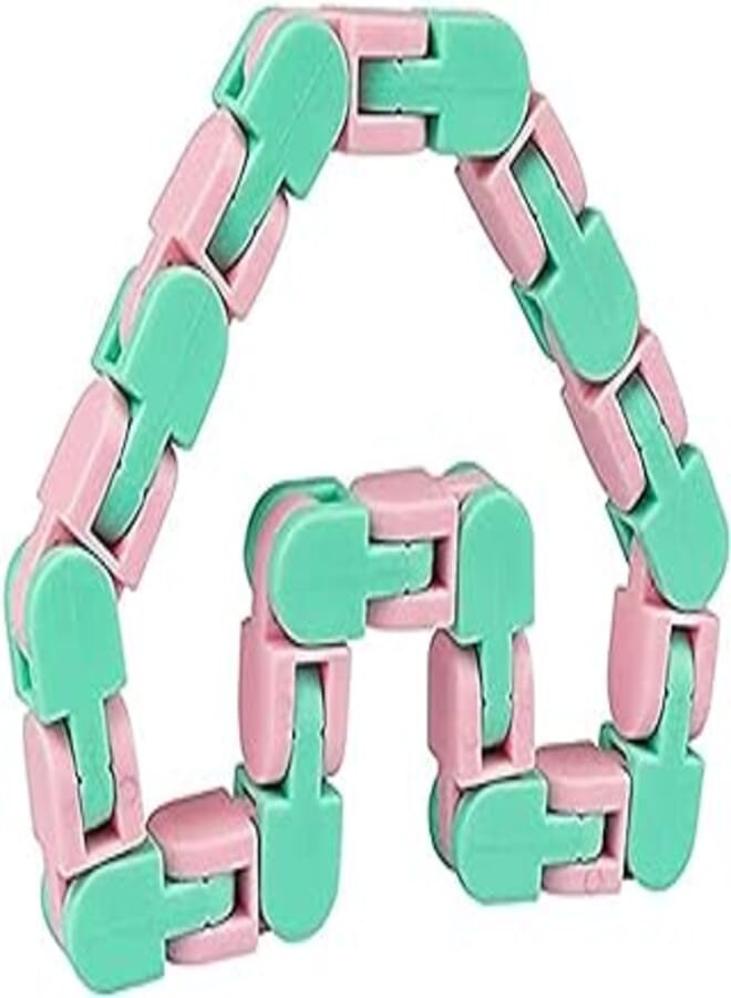 OR Wacky Tracks Snap And Click Fidget Finger Sensory Toys, Snake Puzzles For Stress Relief - 24 Links