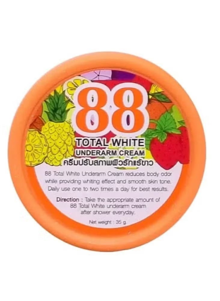 Total White 88 Cream for lightening and unifying underarm color, 35 grams