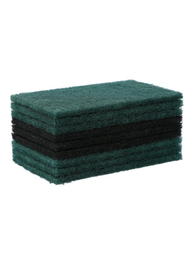 Vileda 9-Piece Handy Scouring Pad Green and Black - Image 1