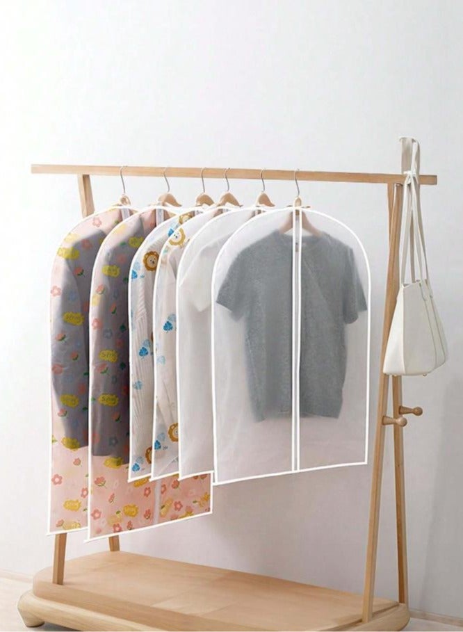 Hihonor Set of 10 Pink Garment Bags Clothes Covers Protecting Dusts, Lightweight Dust-Proof Clothing Cover Bag, Dust-Proof Clothing Cover, Dress Bag with Full Zipper, Used for Closet Storage and Travel（60*100cm*5pcs+60*120cm*5pcs） - Image 3