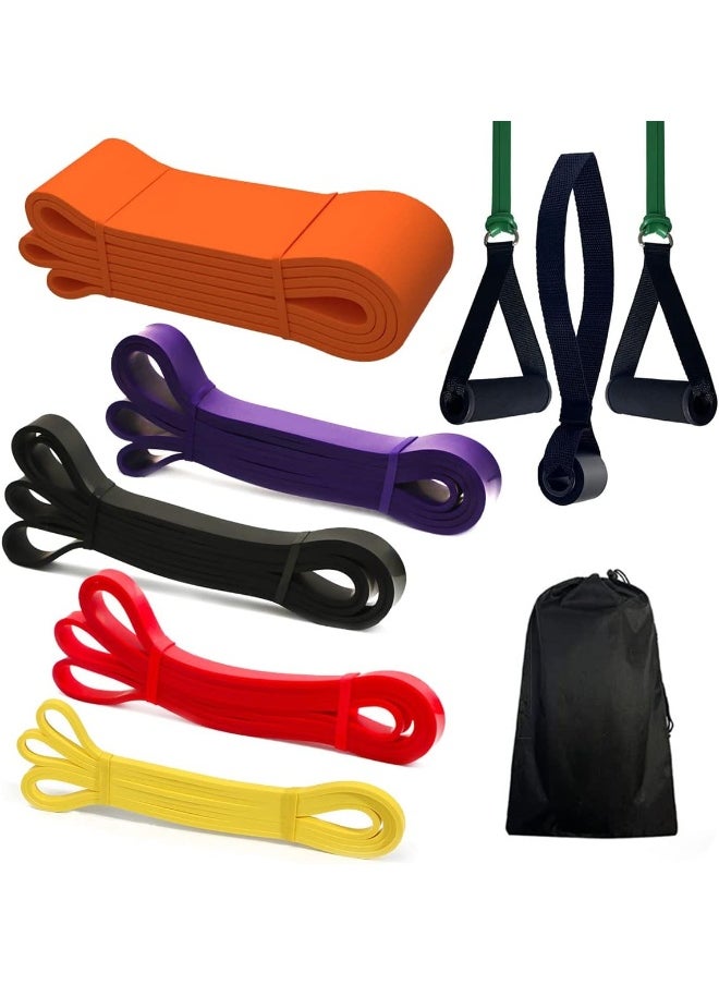 ECVV Resistance Bands 11 Packs, Exercise Workout Bands for Resistance Training, Home Workouts, Fitness, Stretch Resistance Exercise Bands for Men Women  - Image 1