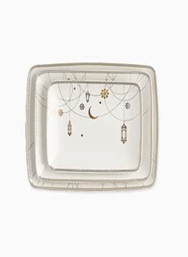 Rosa/Porcelain (Zina Carpaccio Trays Set 3 PCS)