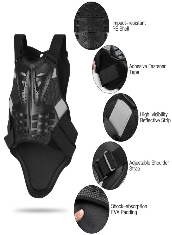 Generic Men Motorcycle Armor Vest Body Chest Spine Back Protector Protective Jacket for Cycling Skating Skiing Skateboarding - Image 3