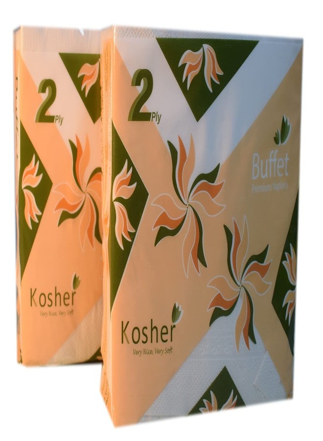 Kosher 2 Ply Dinner Tissue Paper Napkins/Table Napkins (16 x 16) - 50 Napkins Each, Set of 4 (Total 200 Sheets) - Image 1