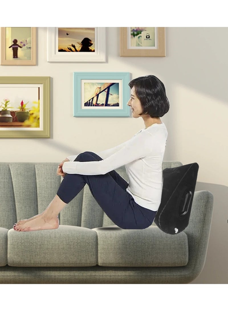 Leg Positioner Pillow Portable Inflatable Pillow For Travel Camping Sleeping Foot Pillow Elevation Leg Pillows PVC Wedge Pillow Knee Cushion - Image 3