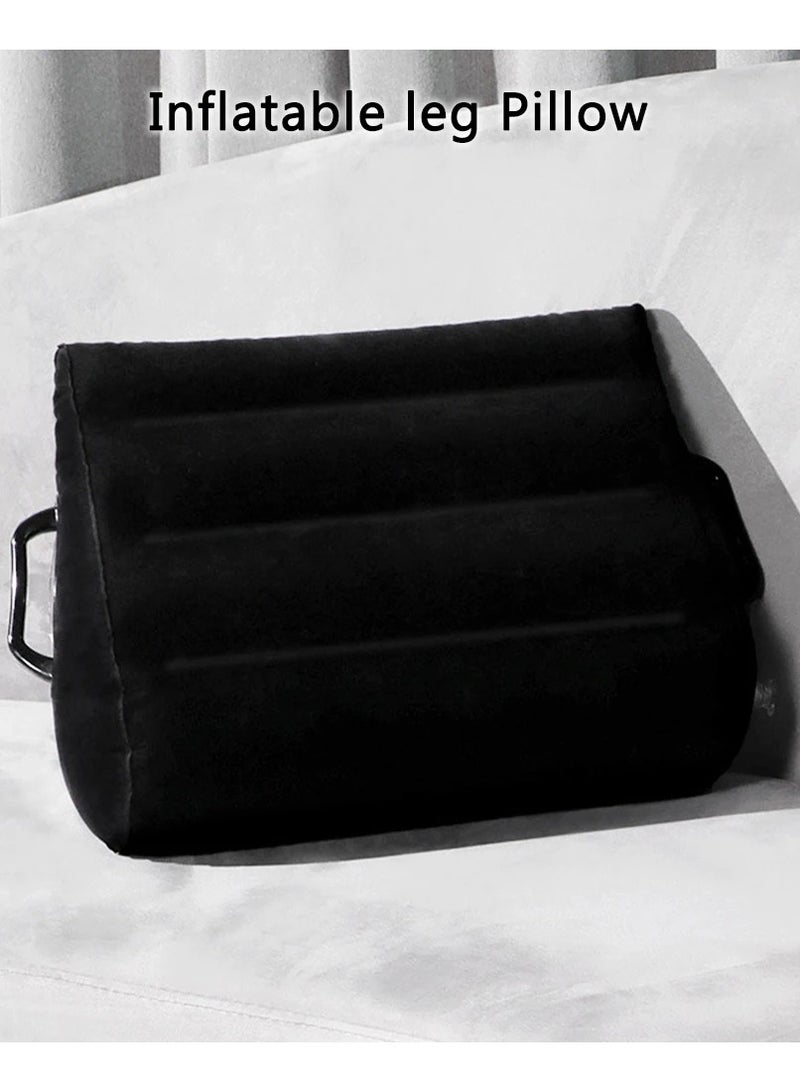 Leg Positioner Pillow Portable Inflatable Pillow For Travel Camping Sleeping Foot Pillow Elevation Leg Pillows PVC Wedge Pillow Knee Cushion - Image 5