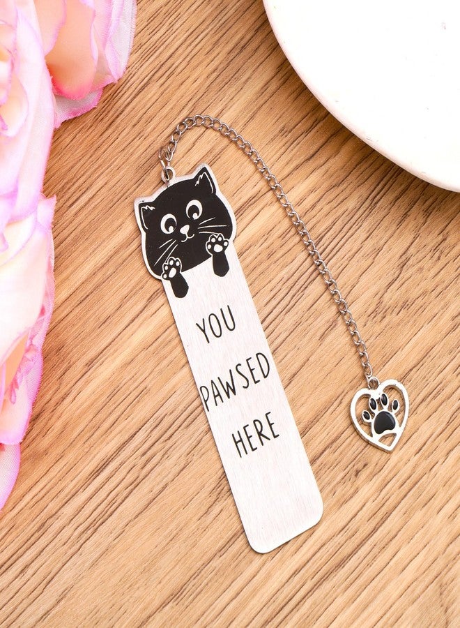 Pmeixcy Metal Bookmark, Cat Stationery for Women, Bookish Gifts, Book Accessories, Cat Gifts for Cat Lovers, Cute Gifts, Reading Accessories, 2.6 * 13cm, Premium Metal - Image 3