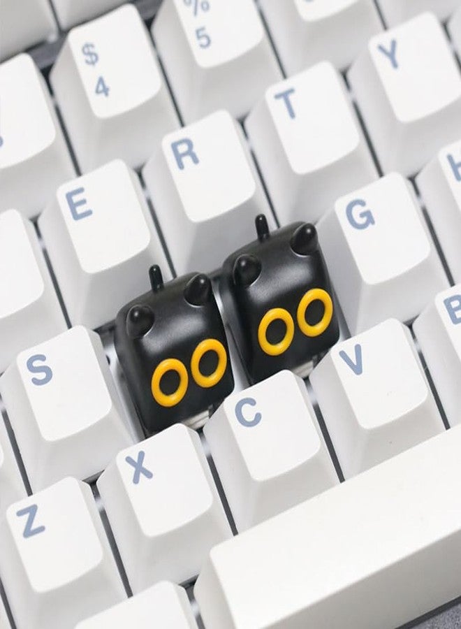 ULTRAEQUIP Artisan Keycaps - Resin Keycaps 1U ESC Custom Handmade Keycap Replacement for Mechanical Keyboard (Black Cat 1 Key) - Image 3