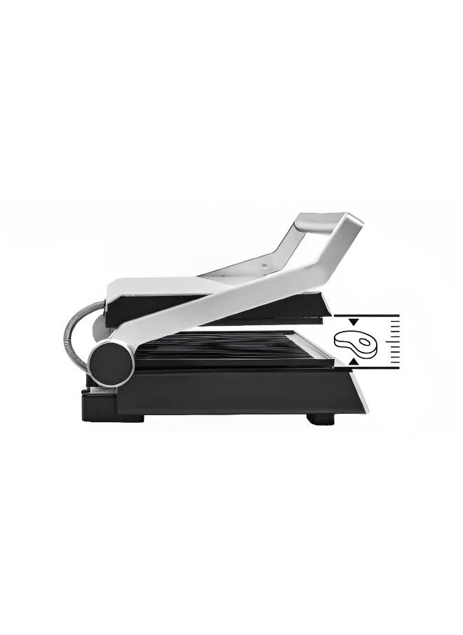 Grimmen Smart Grill Barbeque - Advanced Designed BBQ With 4 Cooking Levels & 6 Grill Programs - Temperature Adjustable - Anti Stick Grill Areas For Delicious Recipes, Black  - Image 3