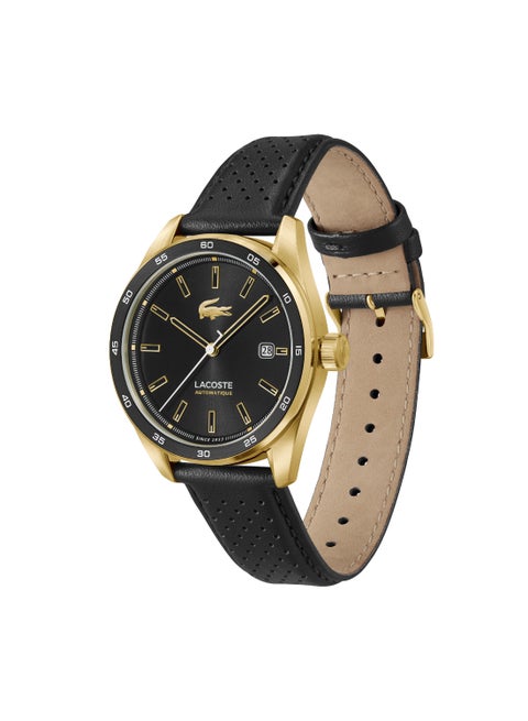 Round Analog Men'S Black Case Watch - 2011378