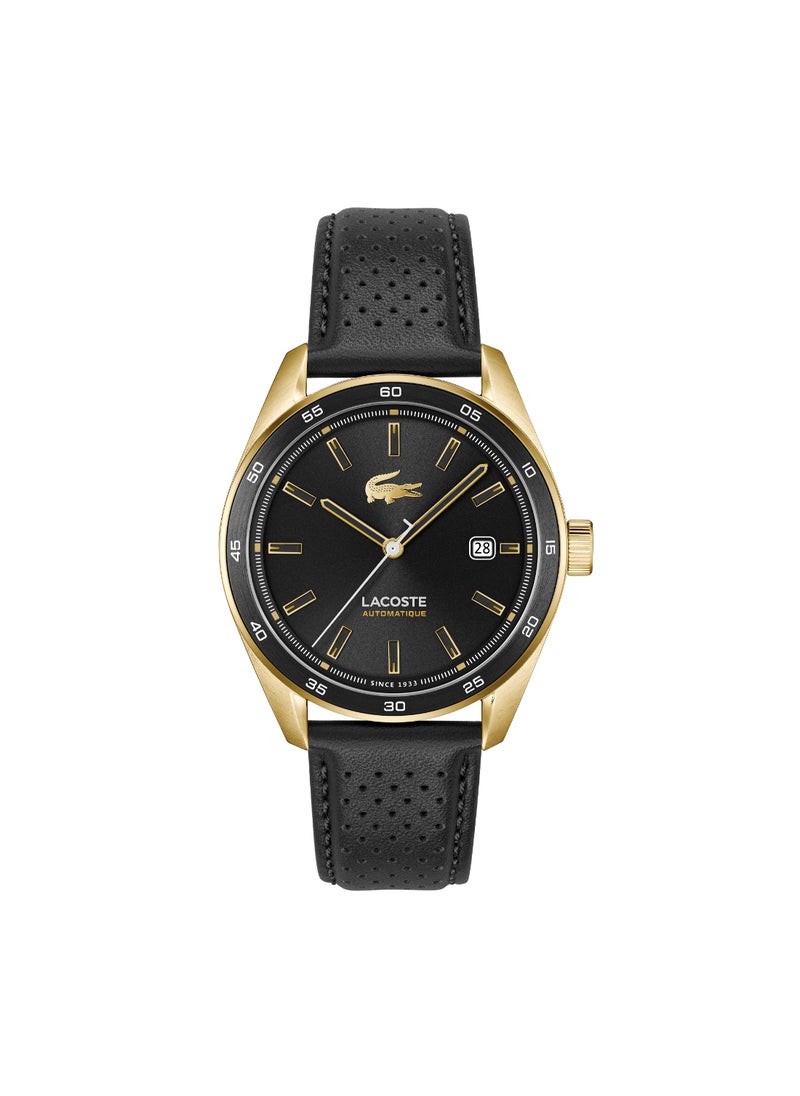 LACOSTE - LACOSTE ROUND ANALOG MEN'S BLACK CASE WATCH - 2011378 - Image 1