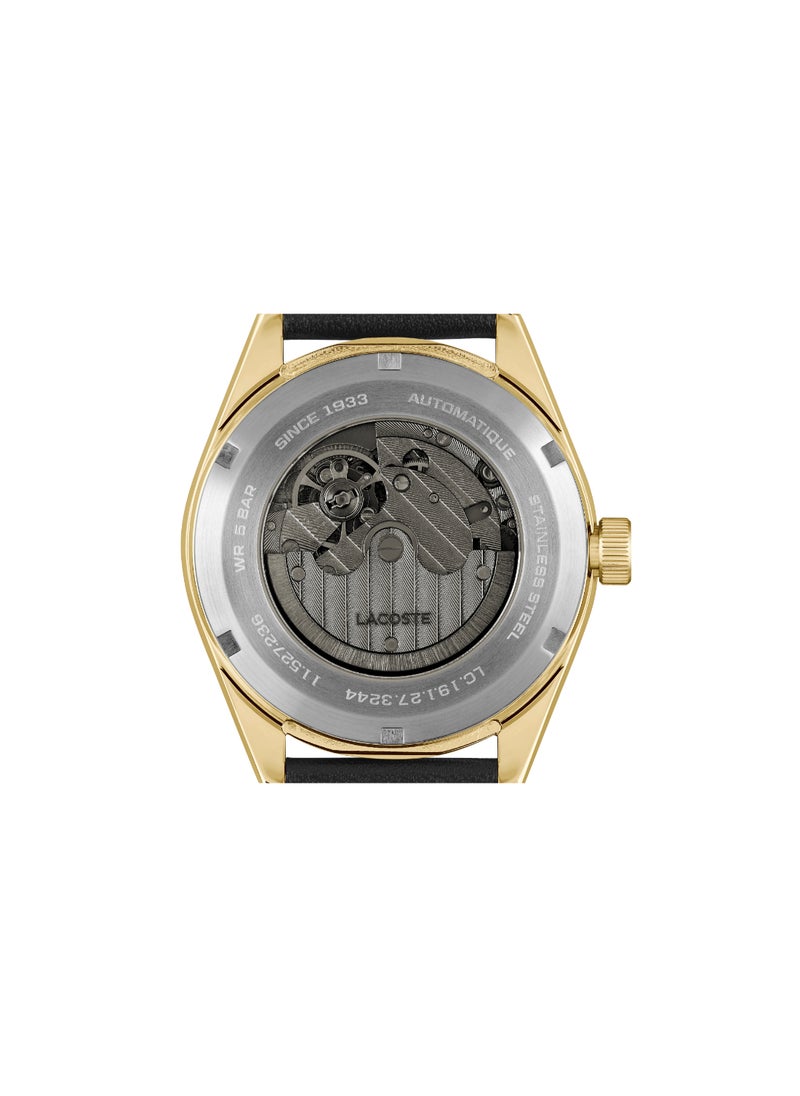 LACOSTE - LACOSTE ROUND ANALOG MEN'S BLACK CASE WATCH - 2011378 - Image 1