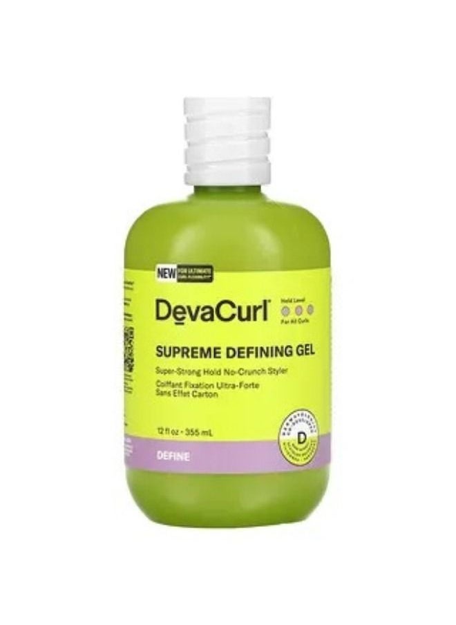 DevaCurl DevaCurl Supreme Defining Gel Super-Strong Hold No-Crunch Styler 12 fl oz 355 ml 