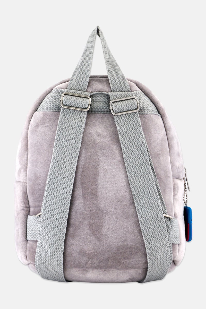 Squishmallows Gordon Plush Mini Backpack 25 H x 22 L x 11 W cm, Light Grey - Image 2