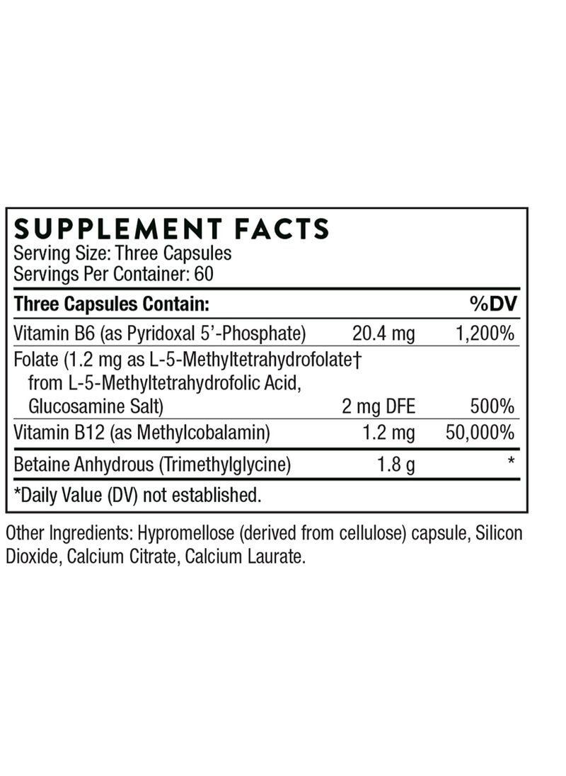 Thorne - Methyl-Guard - Methylation Factors - 180 Capsules - Image 1