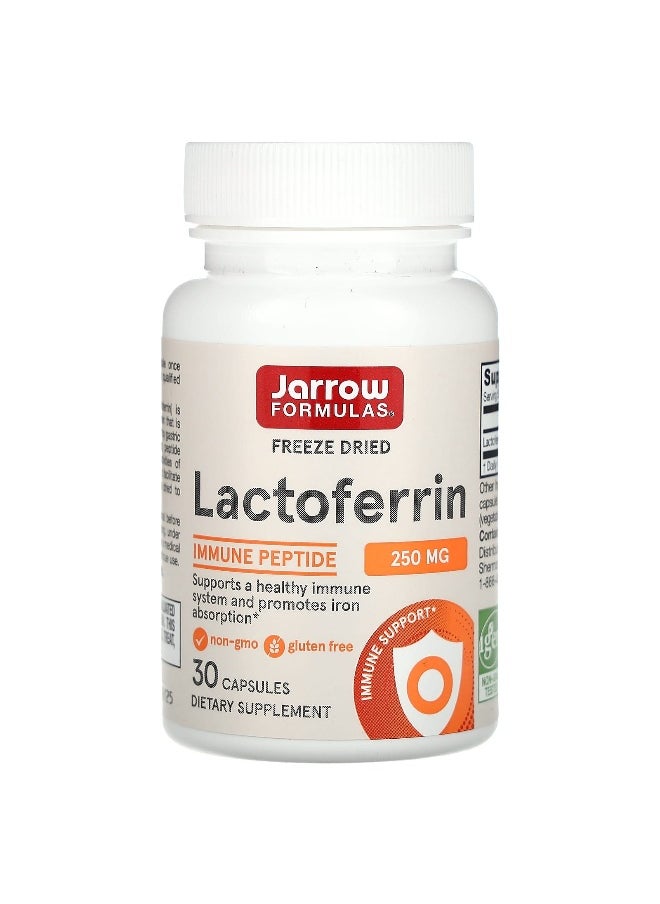 jarrow formulas Jarrow Formulas, Lactoferrin, Freeze Dried, 250 mg, 30 Capsules  - Image 1