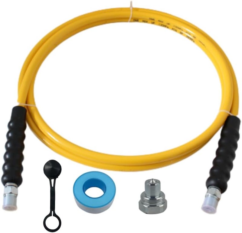 Undercarriage LX Hydraulics 10' High Pressure Hydraulic Hose Assembly - 10000 PSI, 3/8" NPT Thread - Image 1