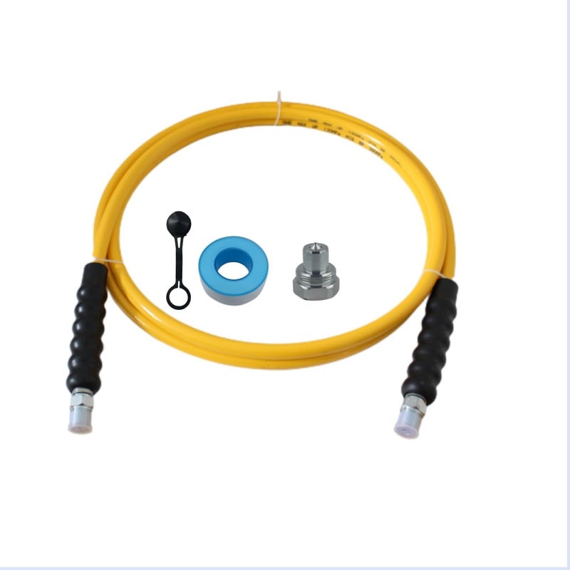 Undercarriage LX Hydraulics 10' High Pressure Hydraulic Hose Assembly - 10000 PSI, 3/8" NPT Thread - Image 2