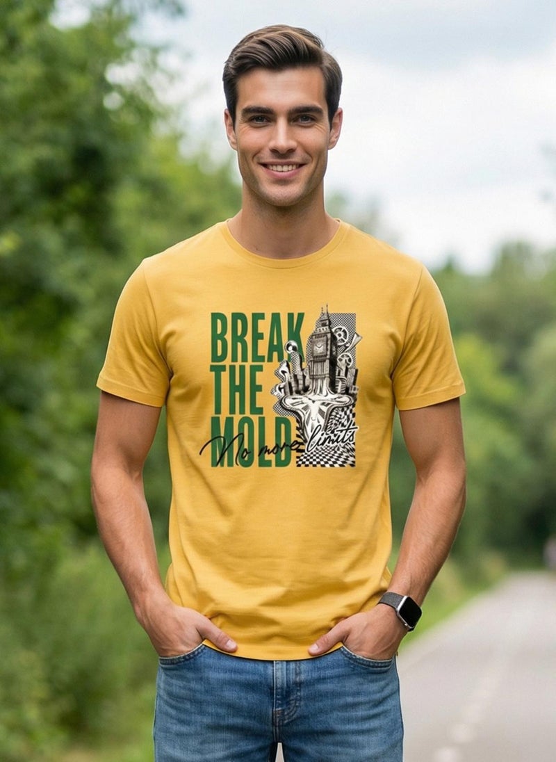 نوبيرو Nobero Regular Fit Printed T-shirt for Men - Image 5