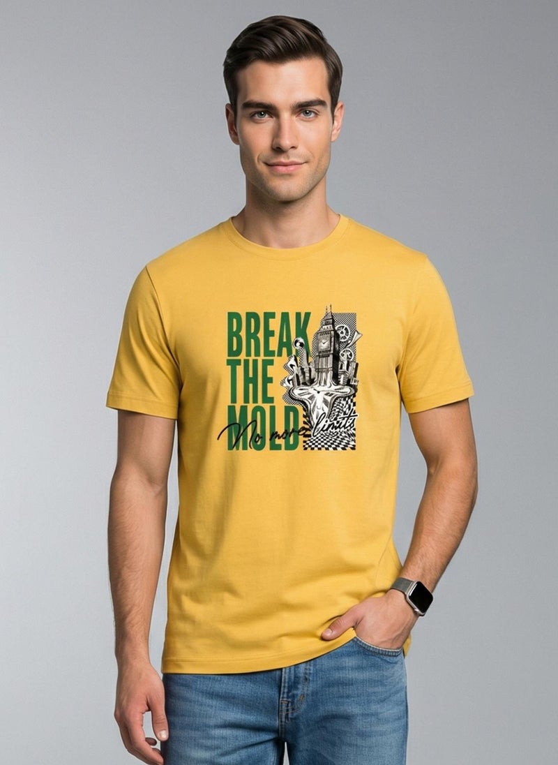 نوبيرو Nobero Regular Fit Printed T-shirt for Men - Image 1