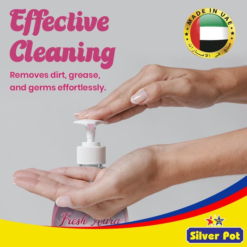 Silver Pot Rose Petal Hand Wash Twin Pack - Image 2