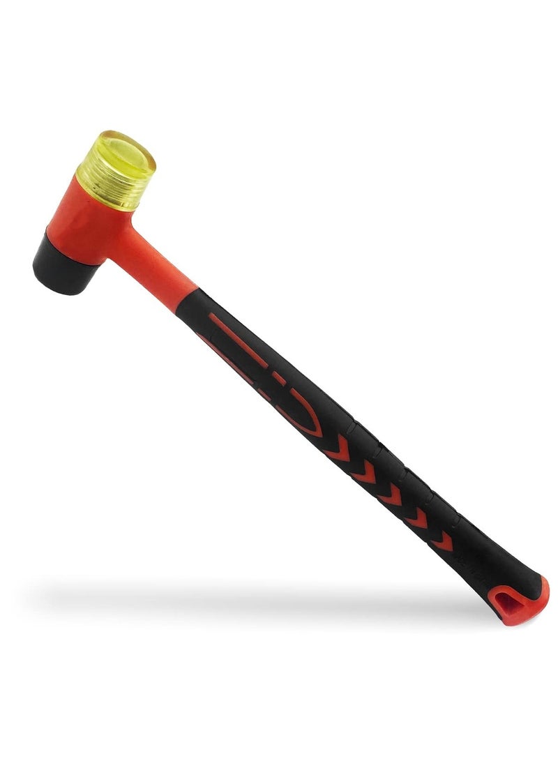 Small Rubber Mallet Hammer Tool, Double-Face Hammer, Small Rubber Mallet, Rubber Hammer for Vinyl Flooring, Tile, Crafts, Jewelry Making - Image 1