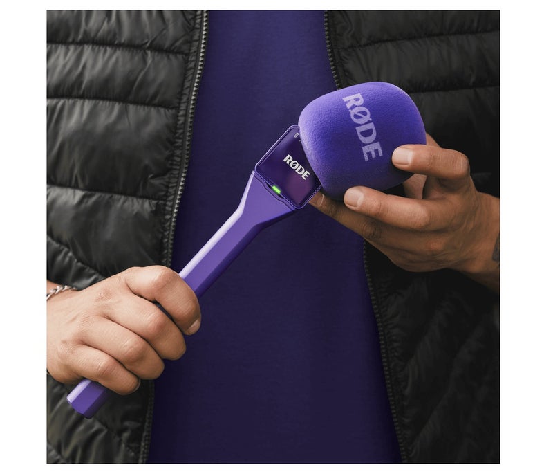 رود RODE Interview GO Purple  Compact Interview Microphone (Purple) INTERVIEWGOPUR purple - Image 4