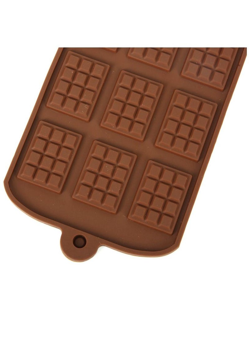 Cool Baby COOLBABY DIY Baking Pastry Tools 12 Cavity Waffles Cake Chocolate Pan Silicone Mold Baking Mould Cooking Tools Kitchen Accessories,Brown,LZM74,Ice Pop Molds  - Image 4