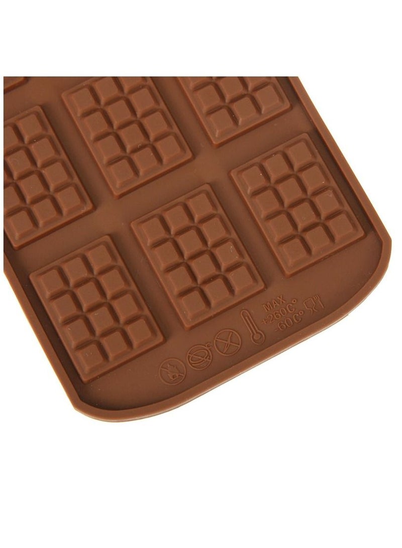 Cool Baby COOLBABY DIY Baking Pastry Tools 12 Cavity Waffles Cake Chocolate Pan Silicone Mold Baking Mould Cooking Tools Kitchen Accessories,Brown,LZM74,Ice Pop Molds  - Image 3