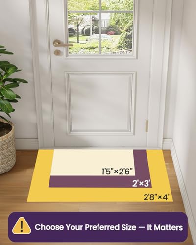 DEXI Indoor Door Mat Non Slip 24x36 Washable Front Entryway Mats Inside Entrance Large Welcome Entry Doormat Dirt Trapper for House Floor Home Porter Hall Backdoor Area Dark Grey - Image 3