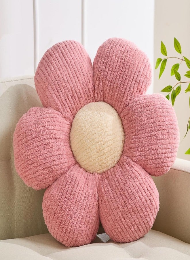 XIAIJIA Flower Pillow Flowers Shaped Pillow Cushion Decorative Daisy Pillow for Bed Cute Throw Pillow Flower Floor Pillow Soft Seat Cushion Pink Cushion 15.7" - Image 1